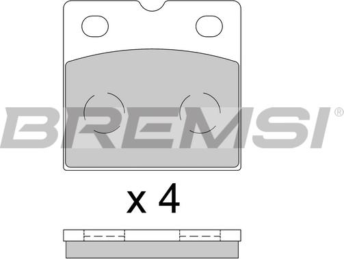 Bremsi BP3851 - Kit pastiglie freno, Freno di stazionamento a disco autozon.pro