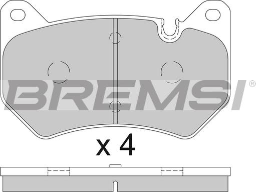 Bremsi BP3852 - Kit pastiglie freno, Freno a disco autozon.pro