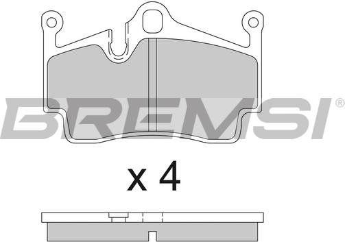 Bremsi BP3857 - Kit pastiglie freno, Freno a disco autozon.pro