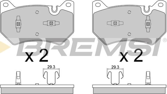 Bremsi BP3869 - Kit pastiglie freno, Freno a disco autozon.pro