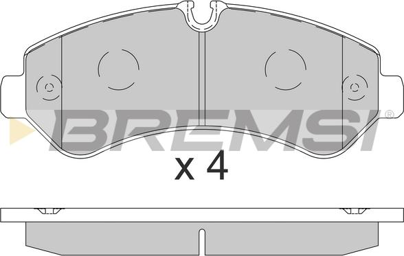 Bremsi BP3864 - Kit pastiglie freno, Freno a disco autozon.pro