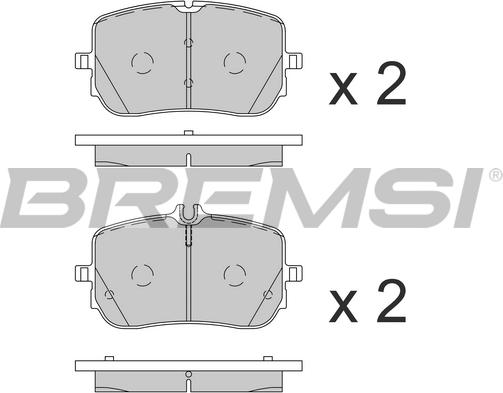 Bremsi BP3865 - Kit pastiglie freno, Freno a disco autozon.pro