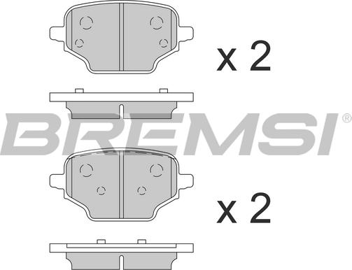 Bremsi BP3863 - Kit pastiglie freno, Freno a disco autozon.pro