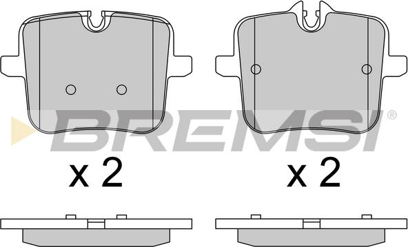 Bremsi BP3805 - Kit pastiglie freno, Freno a disco autozon.pro