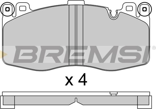 Bremsi BP3801 - Kit pastiglie freno, Freno a disco autozon.pro