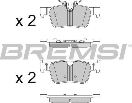 Bremsi BP3819 - Kit pastiglie freno, Freno a disco autozon.pro