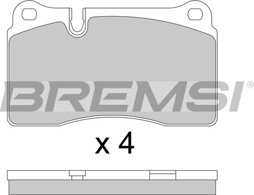 Bremsi BP3815 - Kit pastiglie freno, Freno a disco autozon.pro