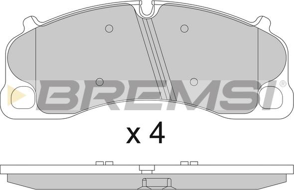 Bremsi BP3810 - Kit pastiglie freno, Freno a disco autozon.pro