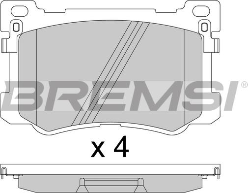 Bremsi BP3813 - Kit pastiglie freno, Freno a disco autozon.pro