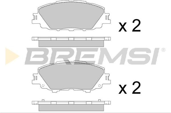 Bremsi BP3880 - Kit pastiglie freno, Freno a disco autozon.pro