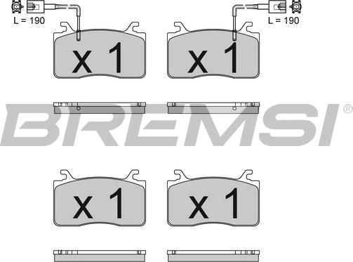 Bremsi BP3833 - Kit pastiglie freno, Freno a disco autozon.pro