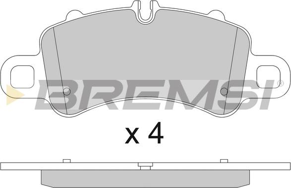 Bremsi BP3820 - Kit pastiglie freno, Freno a disco autozon.pro