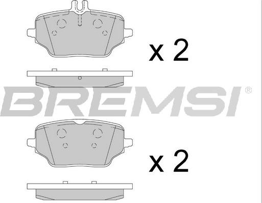 Bremsi BP3879 - Kit pastiglie freno, Freno a disco autozon.pro