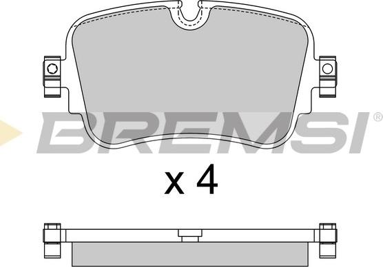 Bremsi BP3878 - Kit pastiglie freno, Freno a disco autozon.pro