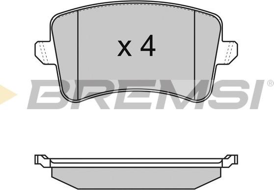 Bremsi BP3349 - Kit pastiglie freno, Freno a disco autozon.pro