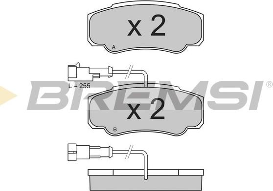 Bremsi BP3357 - Kit pastiglie freno, Freno a disco autozon.pro