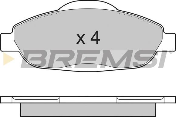 Bremsi BP3364 - Kit pastiglie freno, Freno a disco autozon.pro