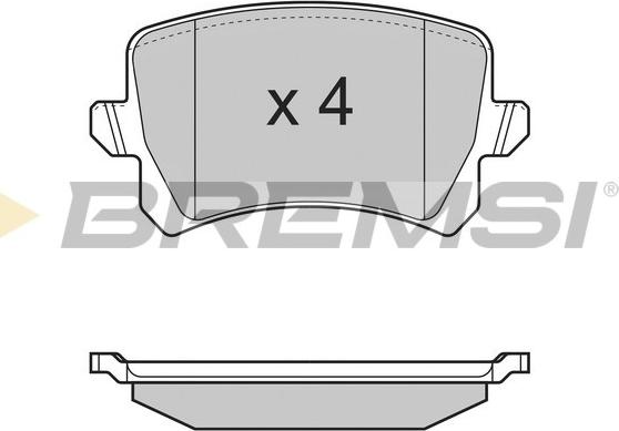 Bremsi BP3366 - Kit pastiglie freno, Freno a disco autozon.pro