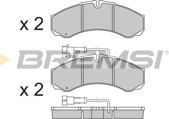 Bremsi BP3361 - Kit pastiglie freno, Freno a disco autozon.pro