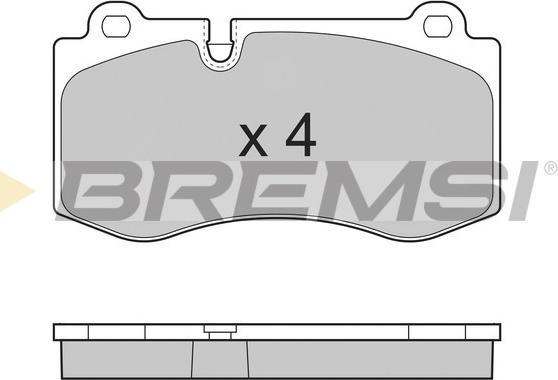 Bremsi BP3362 - Kit pastiglie freno, Freno a disco autozon.pro