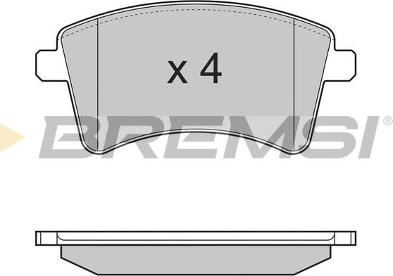 Bremsi BP3367 - Kit pastiglie freno, Freno a disco autozon.pro