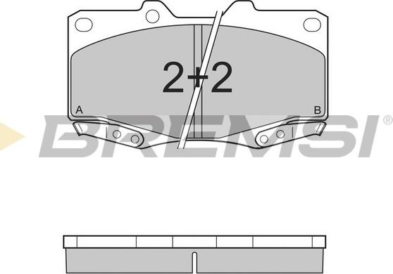 Bremsi BP3319 - Kit pastiglie freno, Freno a disco autozon.pro