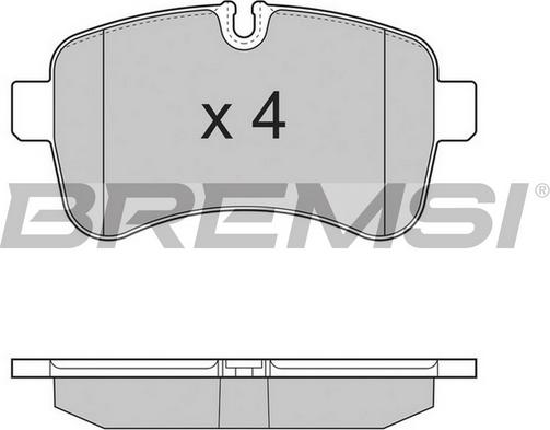 Bremsi BP3315TR - Kit pastiglie freno, Freno a disco autozon.pro