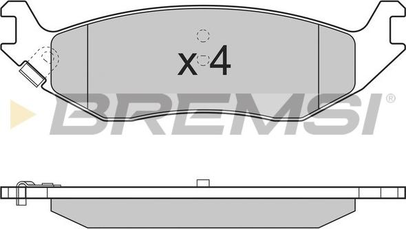 Bremsi BP3311 - Kit pastiglie freno, Freno a disco autozon.pro