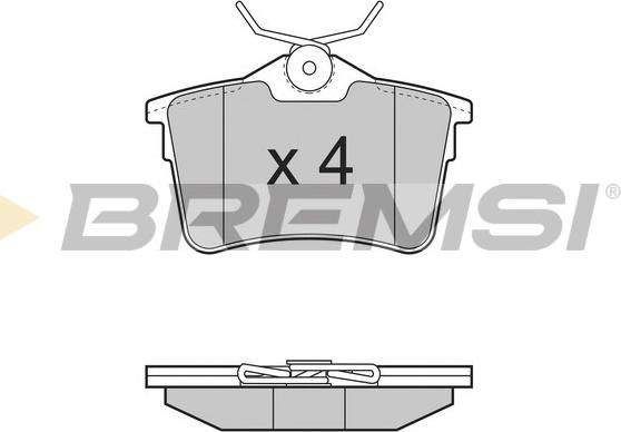 Bremsi BP3386 - Kit pastiglie freno, Freno a disco autozon.pro