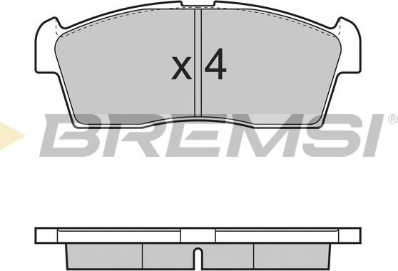 Bremsi BP3380 - Kit pastiglie freno, Freno a disco autozon.pro