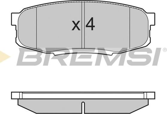 Bremsi BP3382 - Kit pastiglie freno, Freno a disco autozon.pro