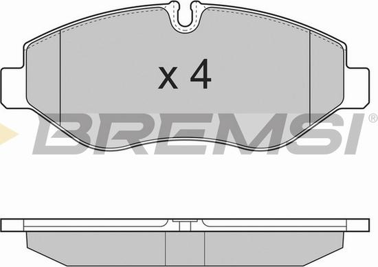 Bremsi BP3324TR - Kit pastiglie freno, Freno a disco autozon.pro