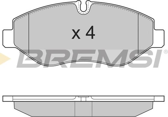 Bremsi BP3324 - Kit pastiglie freno, Freno a disco autozon.pro