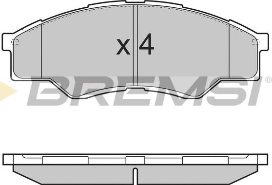 Bremsi BP3375 - Kit pastiglie freno, Freno a disco autozon.pro