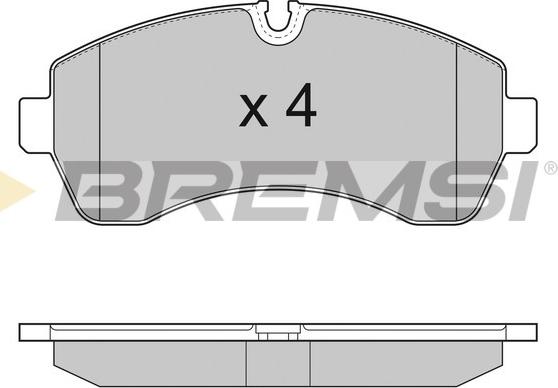 Bremsi BP3290 - Kit pastiglie freno, Freno a disco autozon.pro