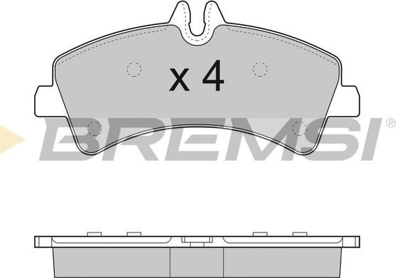 Bremsi BP3291 - Kit pastiglie freno, Freno a disco autozon.pro