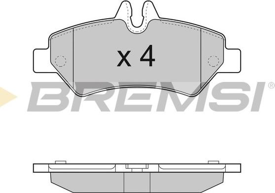 Bremsi BP3293 - Kit pastiglie freno, Freno a disco autozon.pro