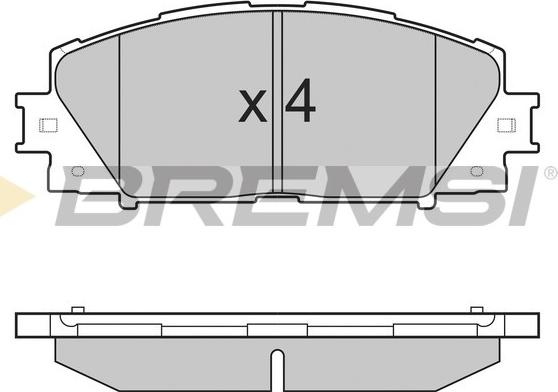 Bremsi BP3249 - Kit pastiglie freno, Freno a disco autozon.pro