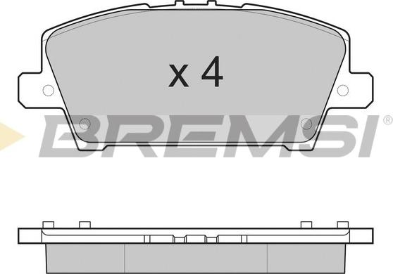 Bremsi BP3245 - Kit pastiglie freno, Freno a disco autozon.pro