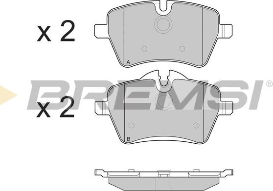 Bremsi BP3247 - Kit pastiglie freno, Freno a disco autozon.pro