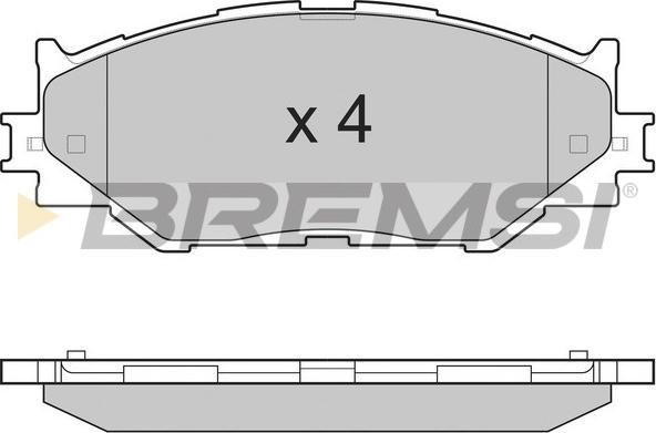 Bremsi BP3254 - Kit pastiglie freno, Freno a disco autozon.pro