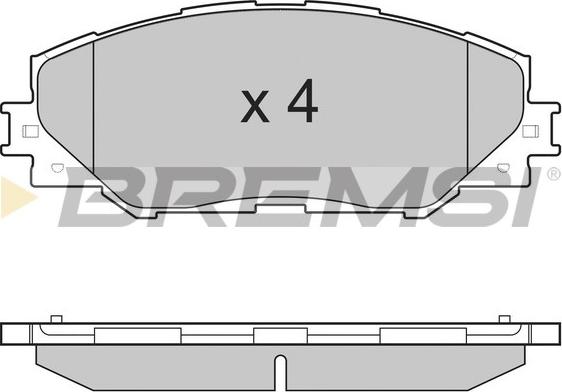 Bremsi BP3250 - Kit pastiglie freno, Freno a disco autozon.pro