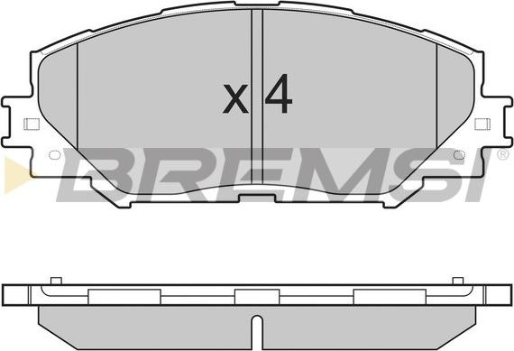 Bremsi BP3251 - Kit pastiglie freno, Freno a disco autozon.pro