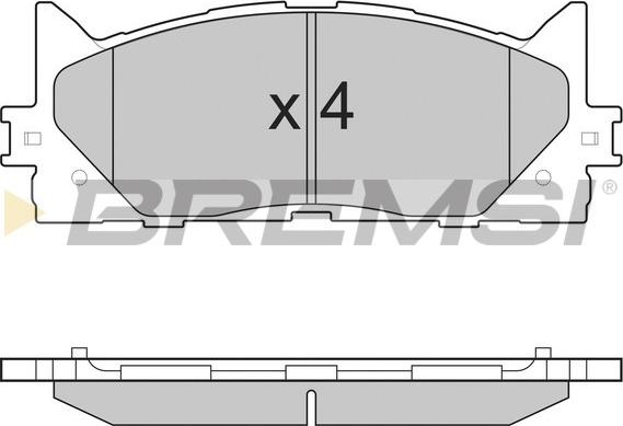 Bremsi BP3253 - Kit pastiglie freno, Freno a disco autozon.pro