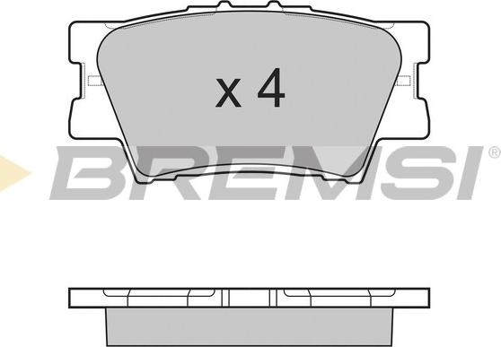 Bremsi BP3252 - Kit pastiglie freno, Freno a disco autozon.pro