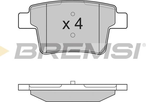 Bremsi BP3266 - Kit pastiglie freno, Freno a disco autozon.pro