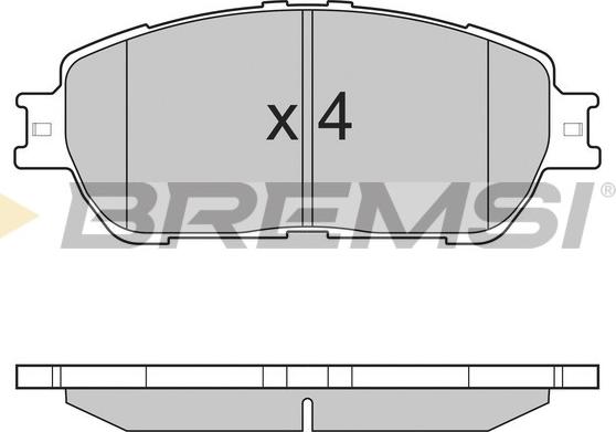 Bremsi BP3209 - Kit pastiglie freno, Freno a disco autozon.pro