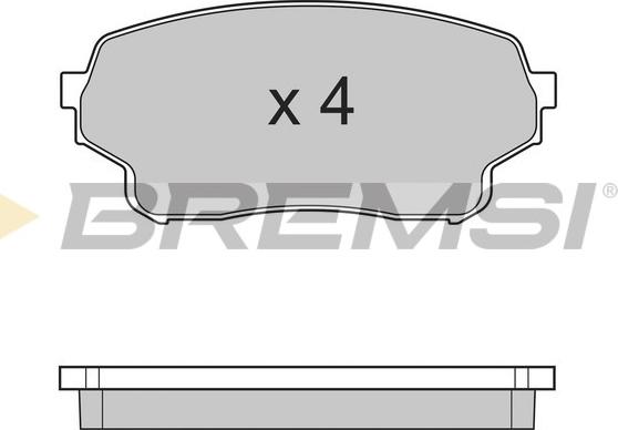 Bremsi BP3205 - Kit pastiglie freno, Freno a disco autozon.pro