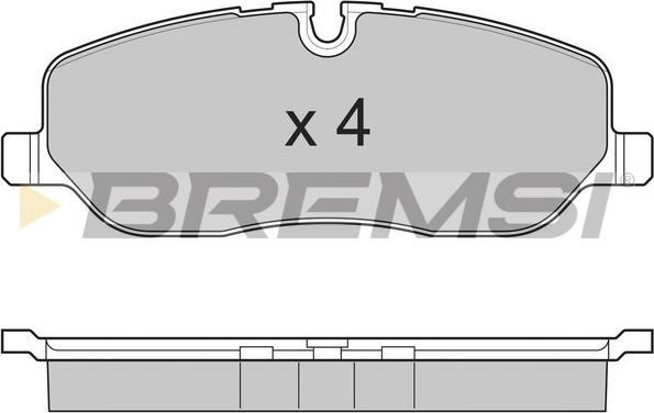 Bremsi BP3206 - Kit pastiglie freno, Freno a disco autozon.pro