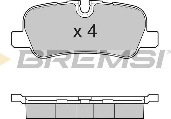 Bremsi BP3207 - Kit pastiglie freno, Freno a disco autozon.pro